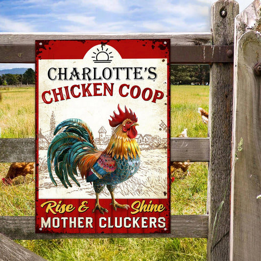 Personalized Metal Chicken Coop Sign for Farmers - Rustic Farm Decor Poster or Canvas MagicInPrints