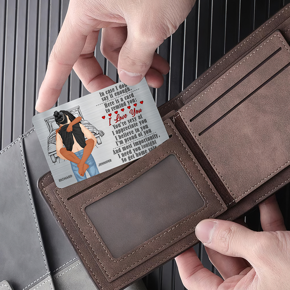 Personalized Wallet Card for Couples - Be Safe, I Need You Wallet Card PopCulturePrints