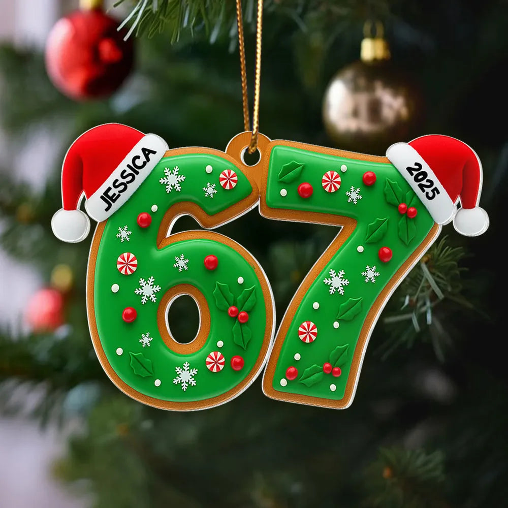 Personalized Christmas Ornament for Kids - Festive Holiday Decoration 2025 Ornament MagicInPrints