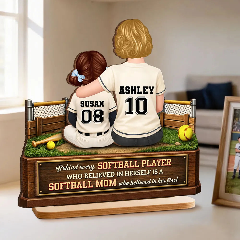 Custom Baseball Mom and Son Plaque - Personalized Gift for Mother's Day Plaque MagicInPrints