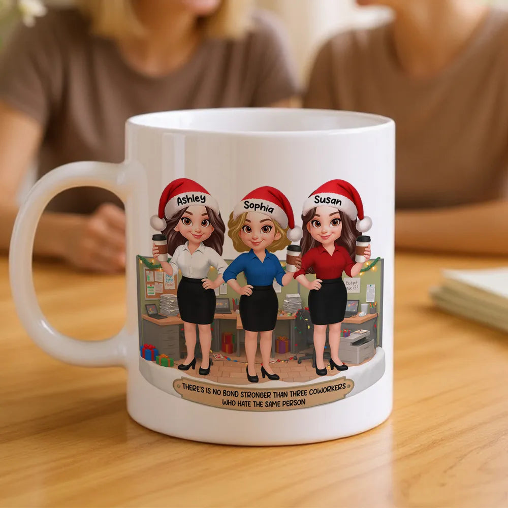 Personalized Christmas Office Mug for Coworkers - Funny Holiday Gift Cup MagicInPrints