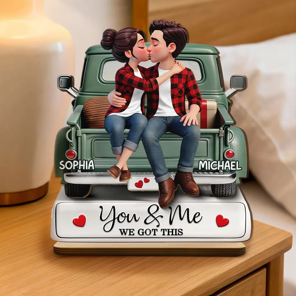 Personalized Couple Figurine for Romantic Gift - Anniversary Keepsake Plaque MagicInPrints