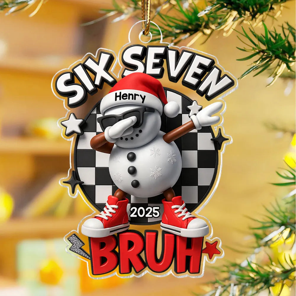 Personalized Snowman Christmas Ornament for Teens - Fun Holiday Decor Ornament MagicInPrints