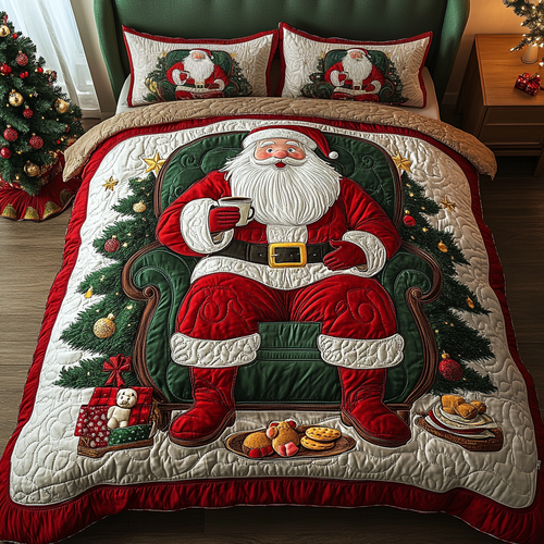 Spread Joy This Christmas – Personalized Quilted Bedding Set – Gift for Kids and Families Quilted Bedding Set V2 MagicInPrints