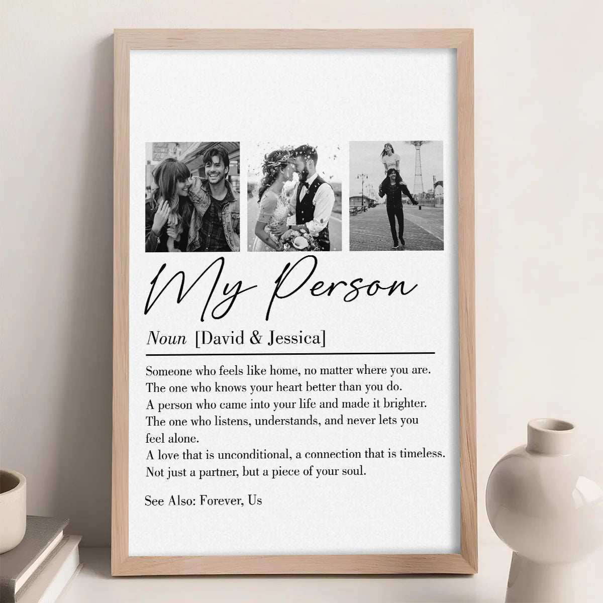 Personalized Canvas Print for Couples with Custom Photos - Romantic Gift for Anniversary Poster or Canvas MagicInPrints
