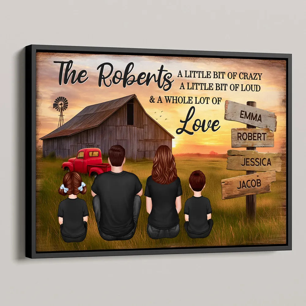 Personalized Family Farmhouse Canvas Art for Home Decor - Sentimental Gift Poster or Canvas MagicInPrints
