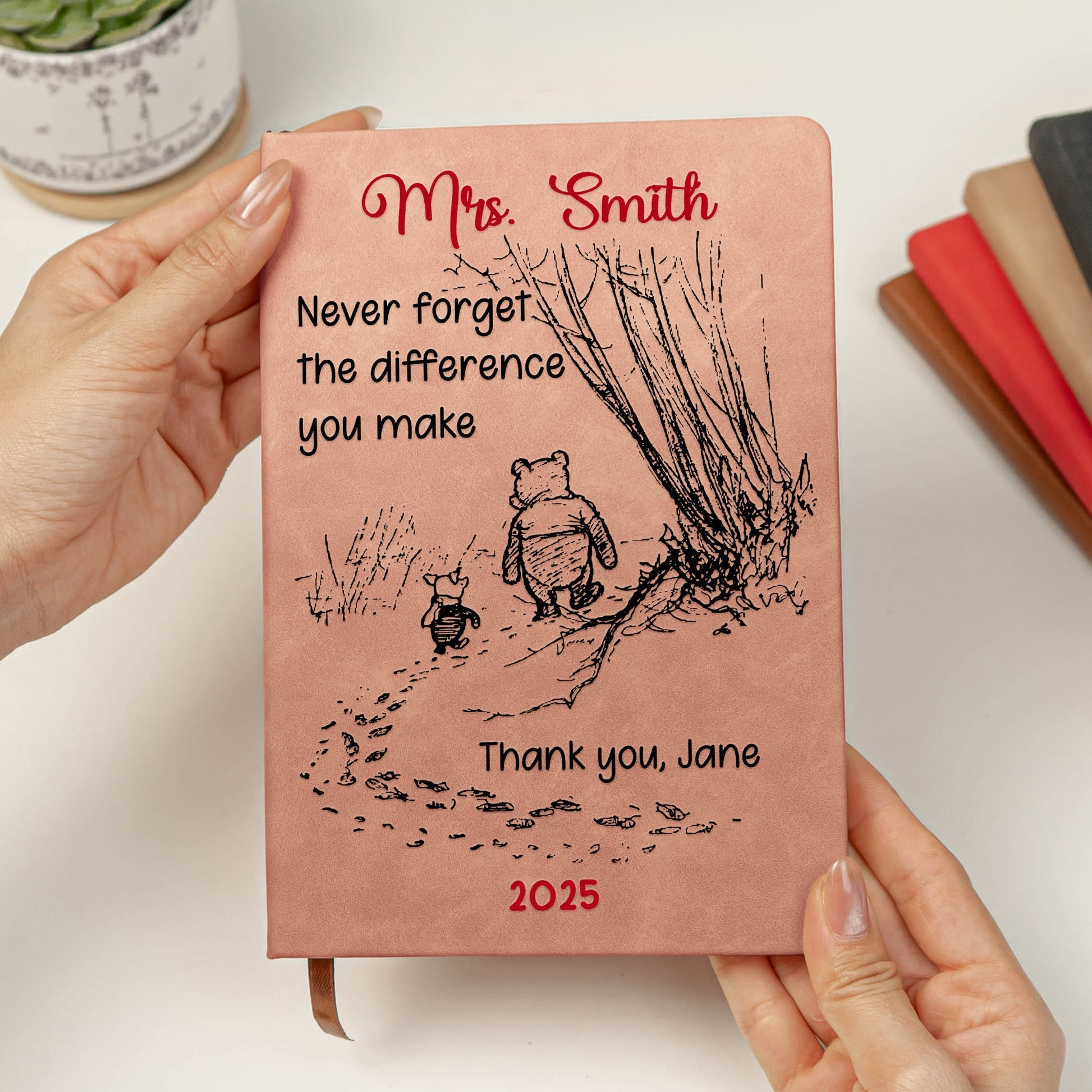 Personalized Teacher Journal Gift for Mrs. Smith - Sentimental 2025 Thank You Notebook Stationery MagicInPrints