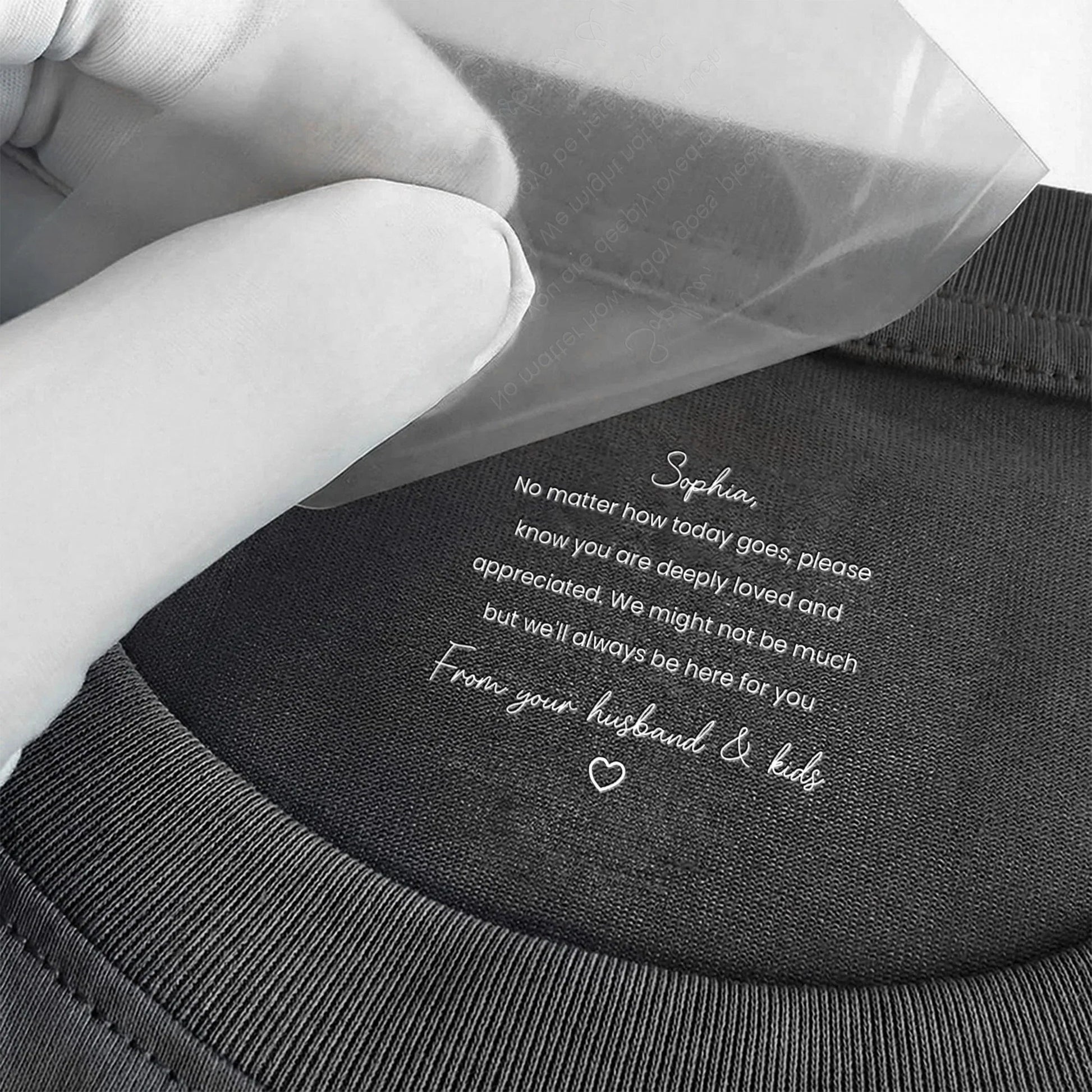 Personalized Mother's Day T-Shirt for Mom - Heartfelt Message from Family Cloth MagicInPrints