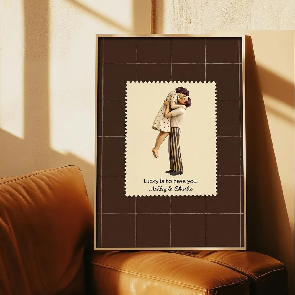 Custom Romantic Couple Poster for Home Decor - Anniversary Gift Poster or Canvas MagicInPrints
