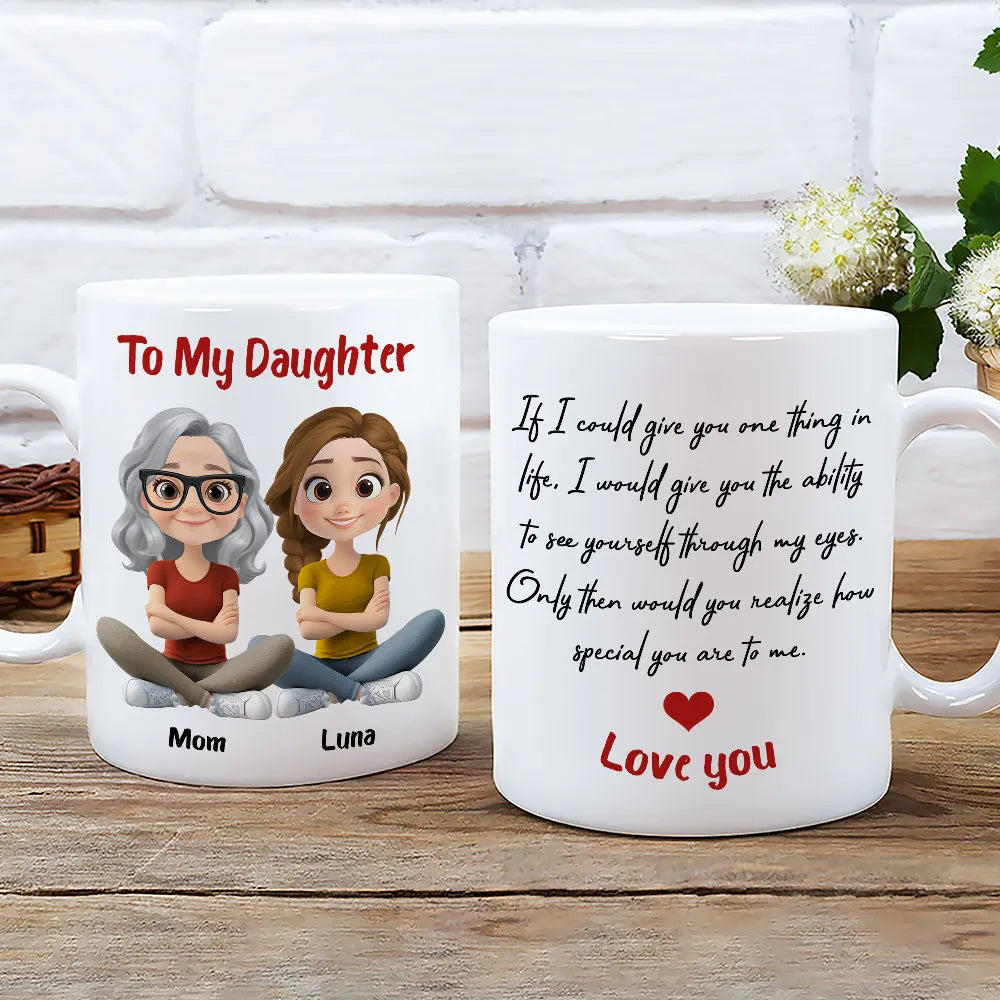 Personalized Mother Daughter Mug Set - Heartfelt Gift for Special Occasions Cup MagicInPrints