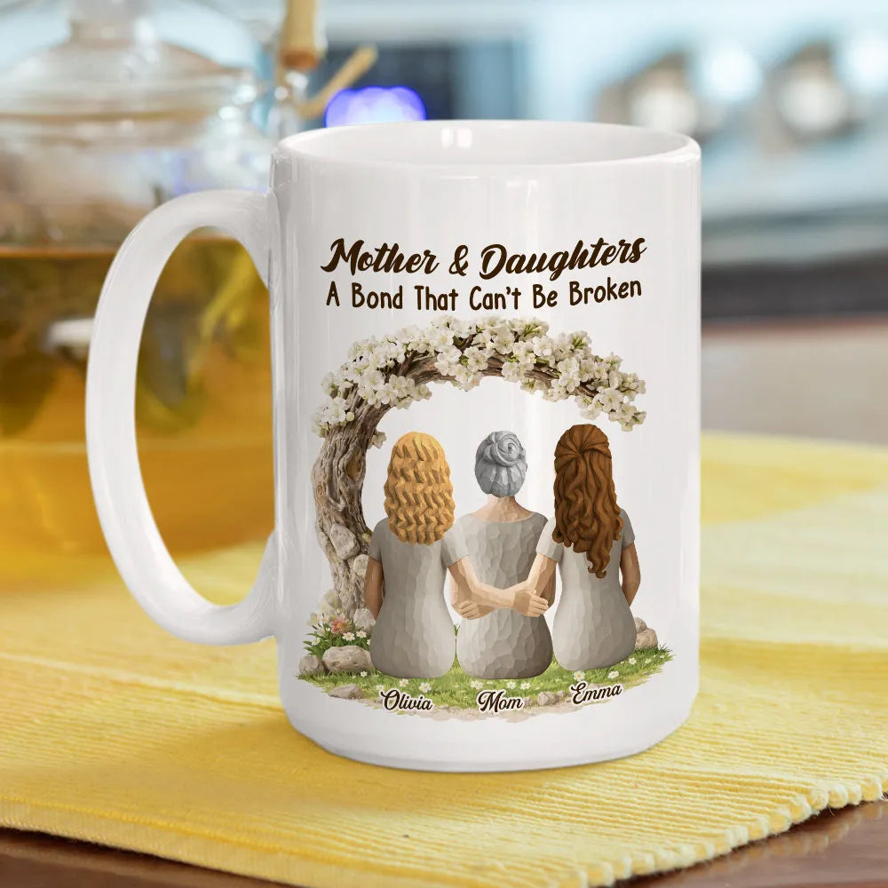Personalized Mother & Daughter Mug - A Bond That Can't Be Broken Cup MagicInPrints