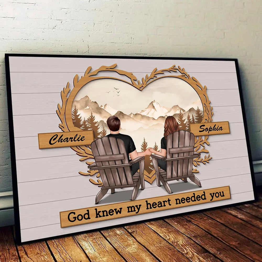Personalized Couple Wall Art for Home Decor - Romantic Gift Poster or Canvas MagicInPrints