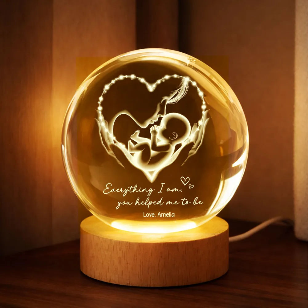 Personalized LED Night Light for Mothers - Heartwarming Gift for New Moms Lamp MagicInPrints