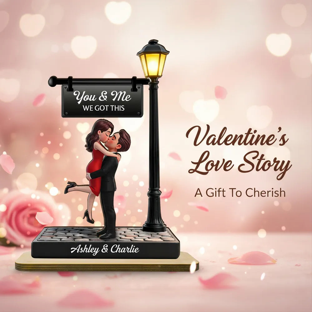 Personalized Couple Figurine Romantic Gift - Anniversary Keepsake Plaque MagicInPrints
