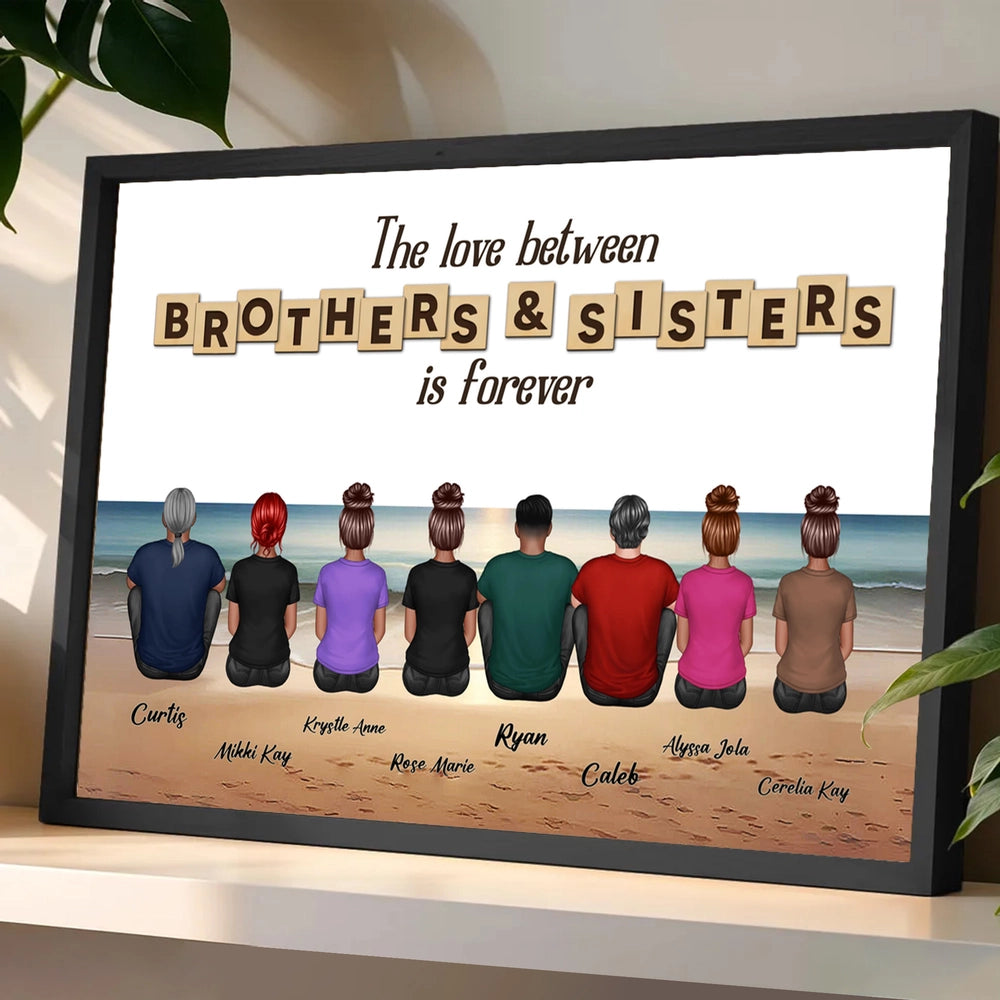 Personalized Sibling Wall Art for Family - Sentimental Gift for Home Decor Poster or Canvas MagicInPrints