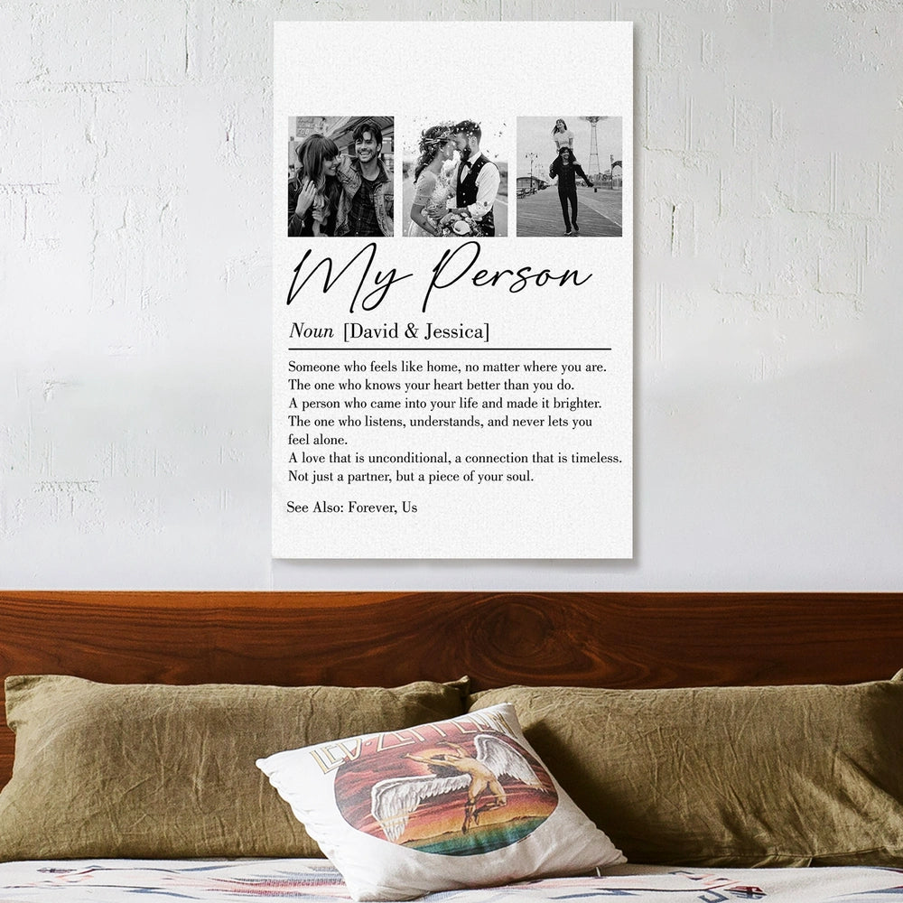 Personalized Canvas Print for Couples with Custom Photos - Romantic Gift for Anniversary Poster or Canvas MagicInPrints