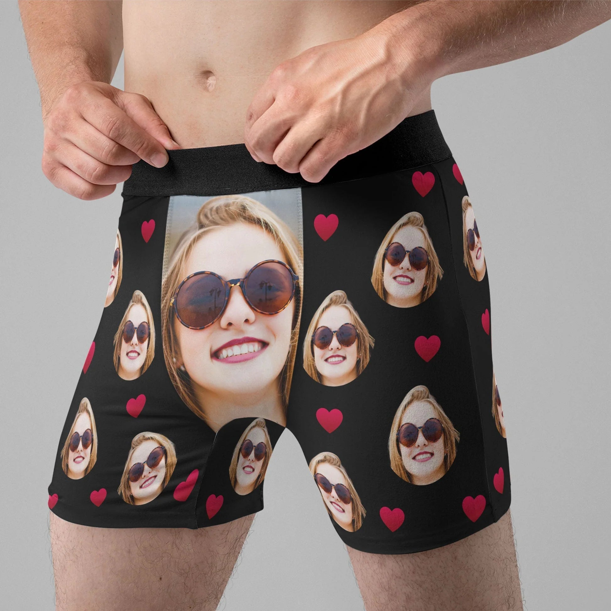 Custom Face Boxer Briefs for Couples - Funny Romantic Gift Underwear MagicInPrints
