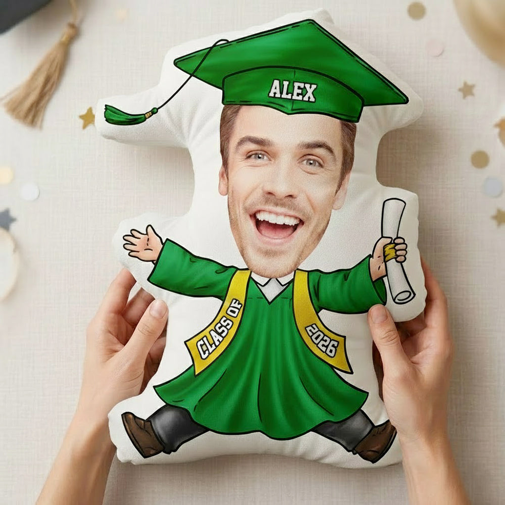 Customized Graduation Photo Pillow for Graduates - Class of 2026 Gift Pillow MagicInPrints