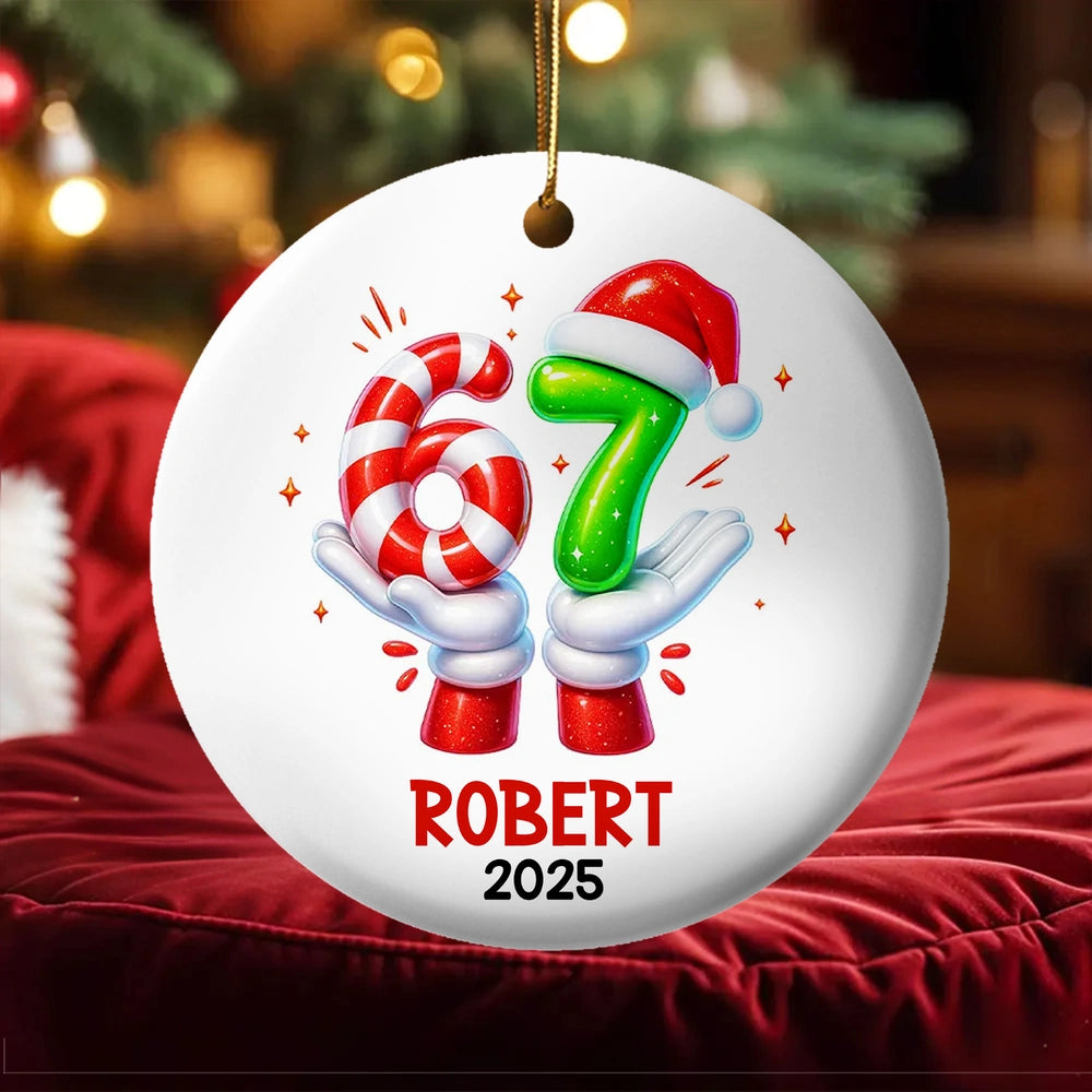Personalized Christmas Ornament for Teens - Fun Holiday Decoration 2025 Ornament MagicInPrints
