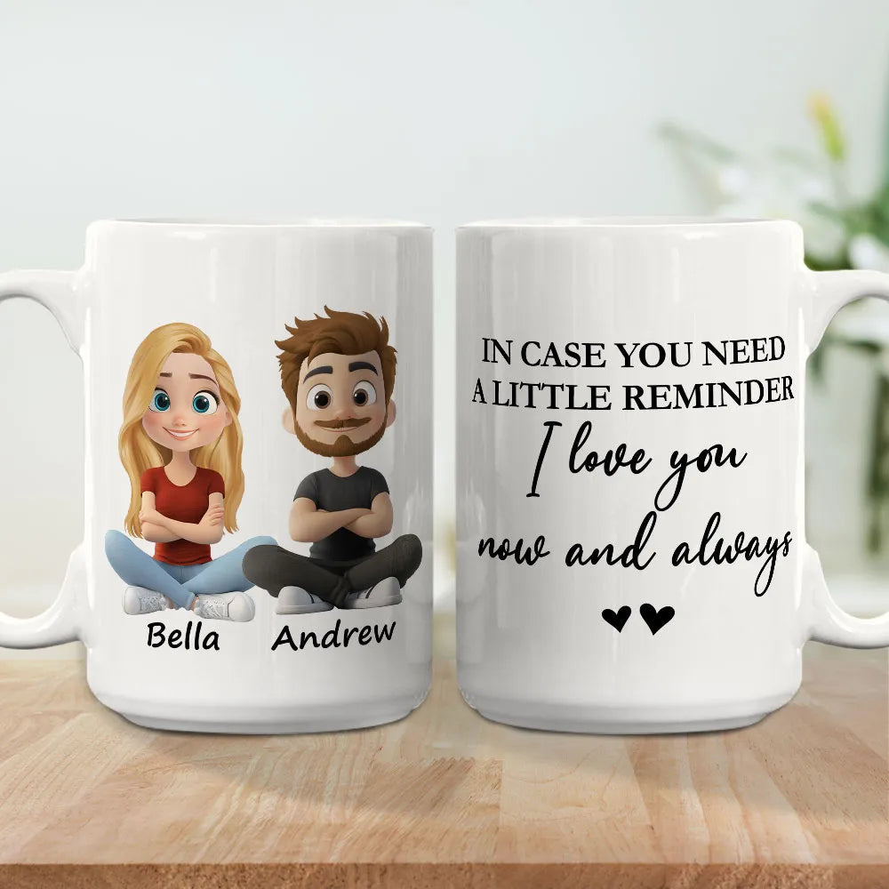 Personalized Couple Mug for Him and Her - Romantic Gift for Anniversary or Valentine's Cup MagicInPrints