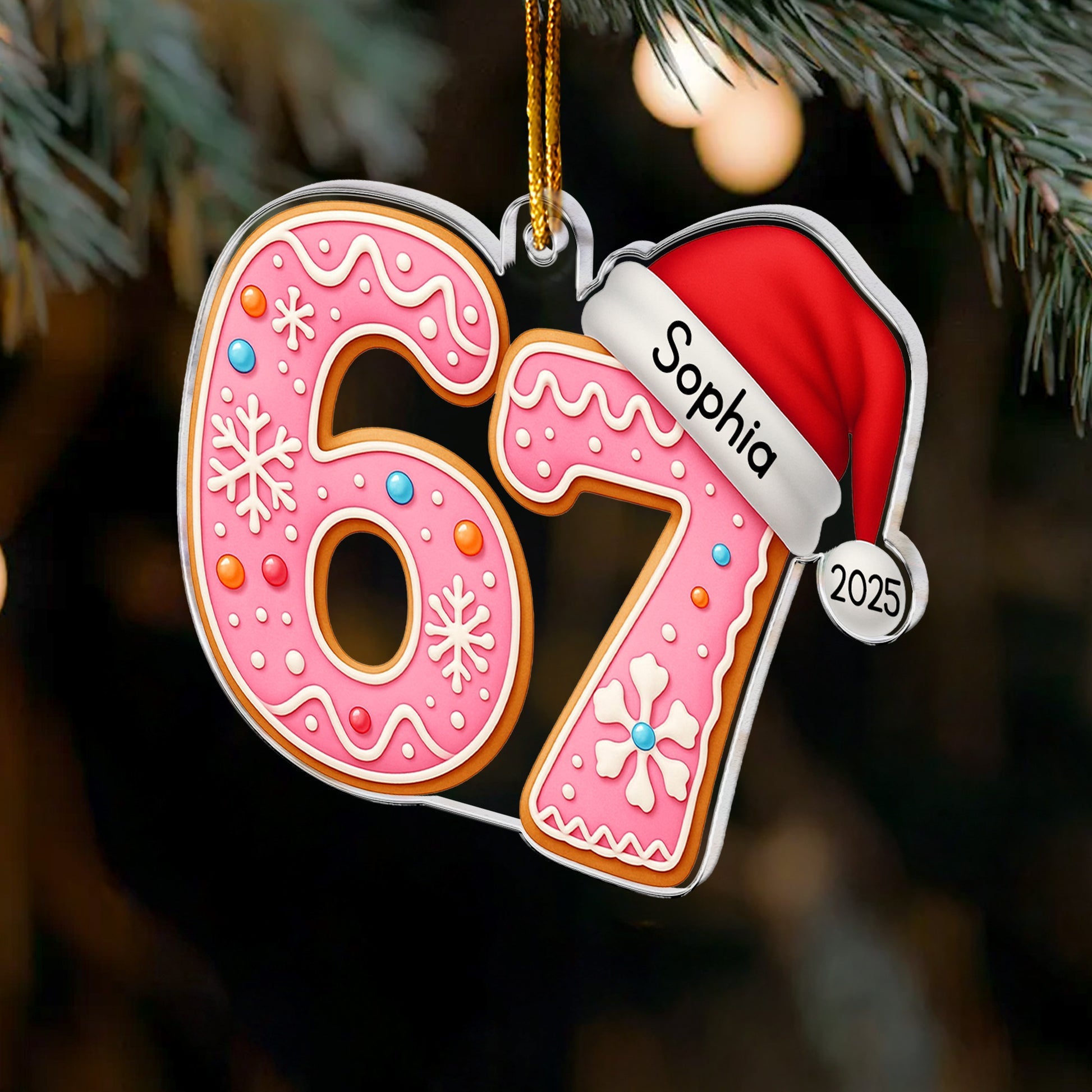 Personalized Christmas Ornament for Kids - Festive Year Keepsake Ornament MagicInPrints