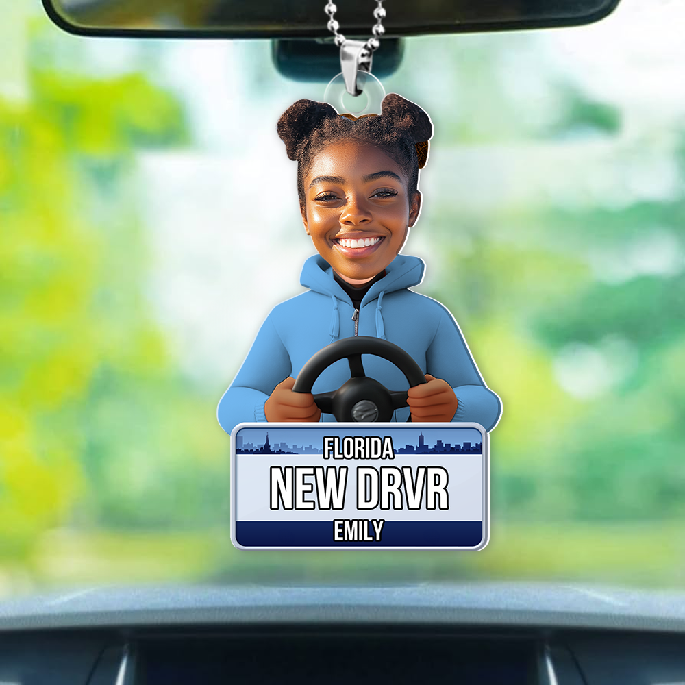 Personalized New Driver Car Ornament - Fun and Unique Gift for New Drivers Ornament PopCulturePrints