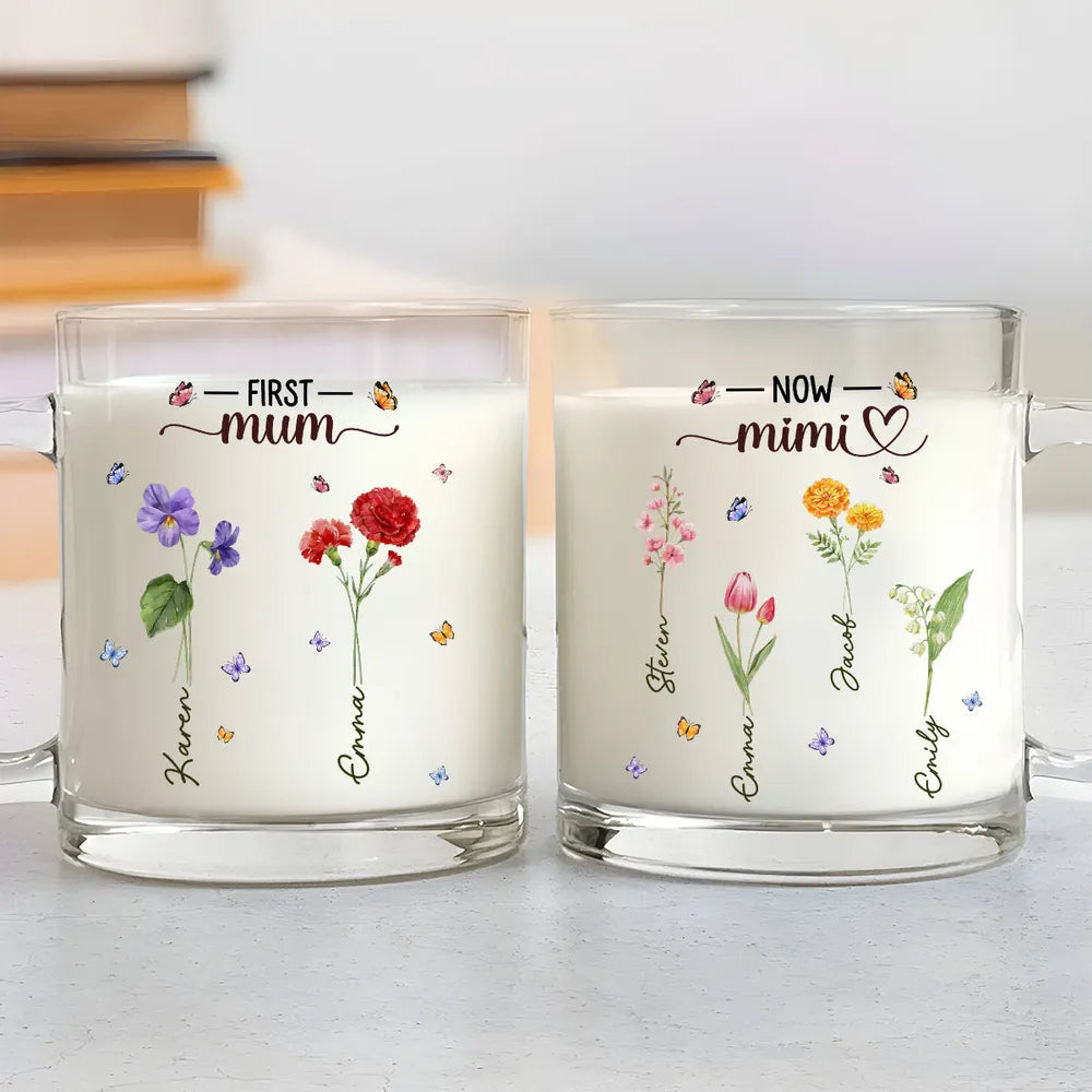 Personalized Floral Mug Set for Mom and Grandma - Mother's Day Gift Cup MagicInPrints