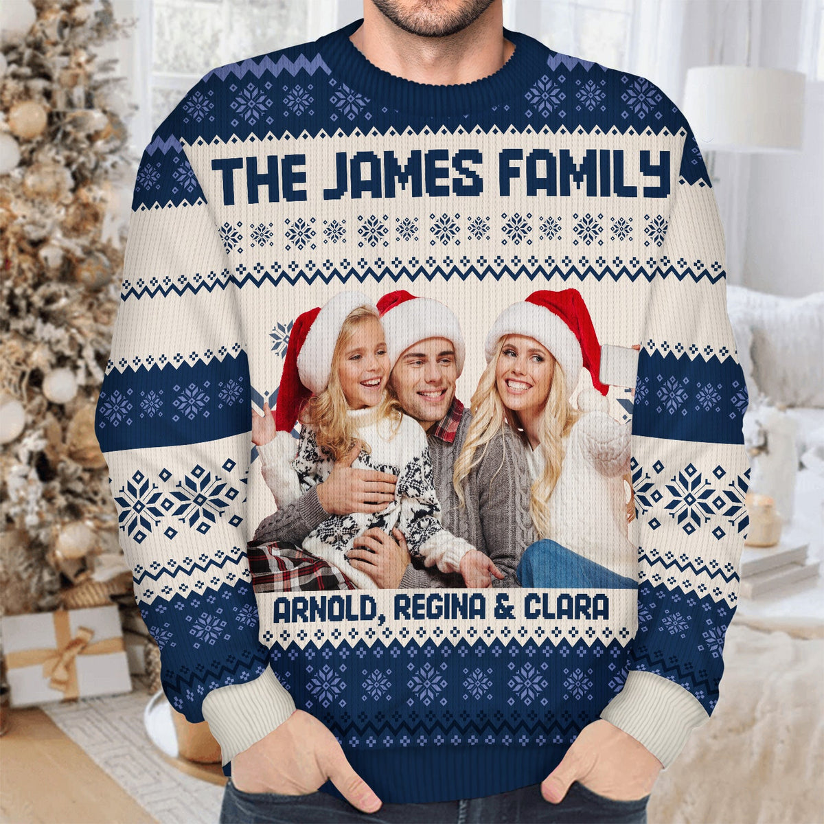 Custom Family Christmas Sweater for Adults and Kids - Personalized Holiday Gift Cloth MagicInPrints