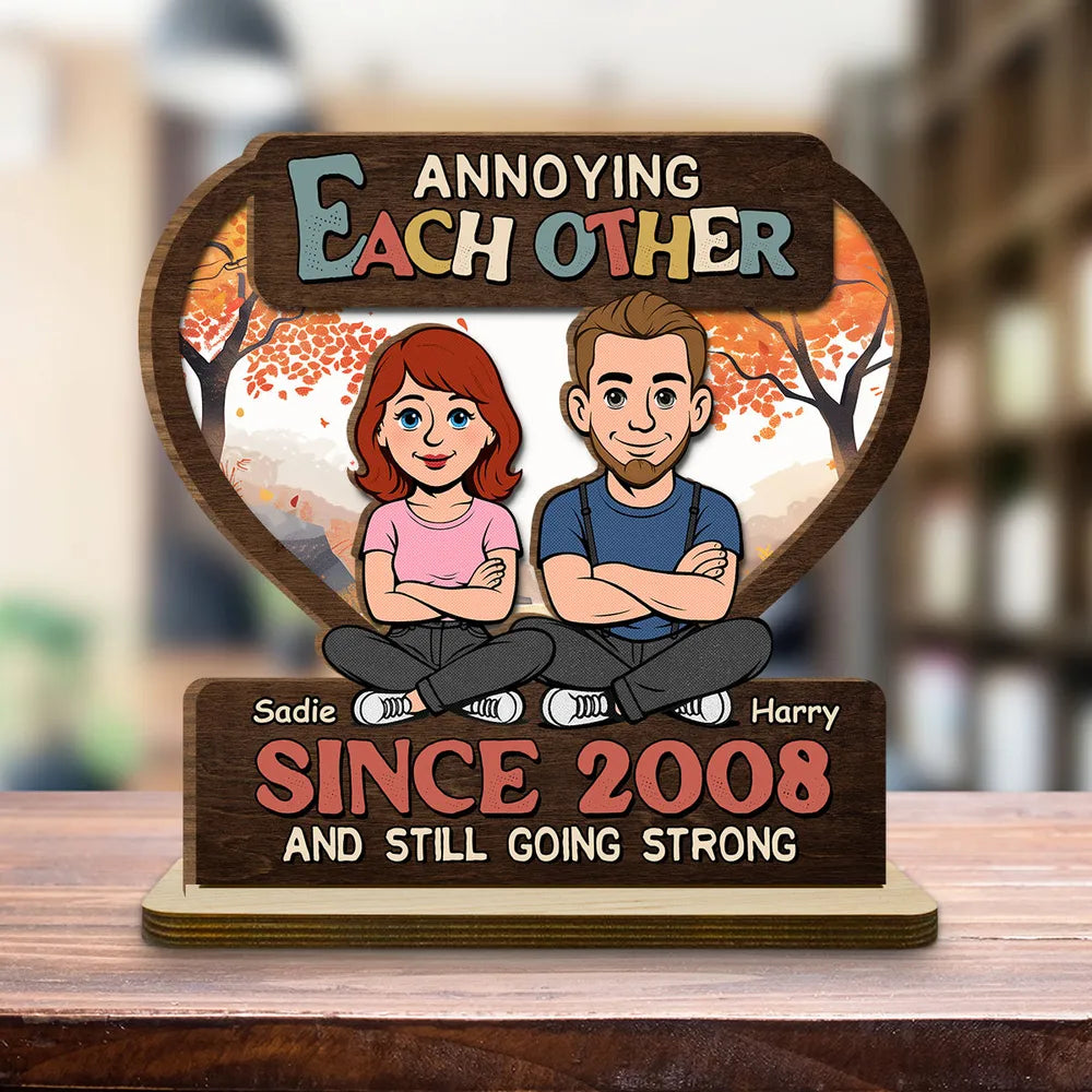 Personalized Anniversary Wooden Plaque for Couples - Fun Gift for Long-Lasting Love Plaque MagicInPrints