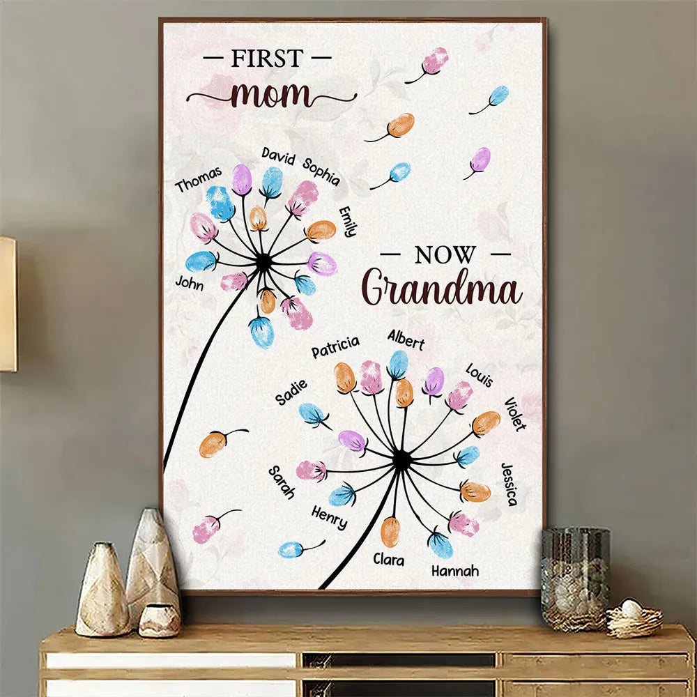 Personalized Family Tree Canvas for Grandma - Sentimental Mother's Day Gift Poster or Canvas MagicInPrints