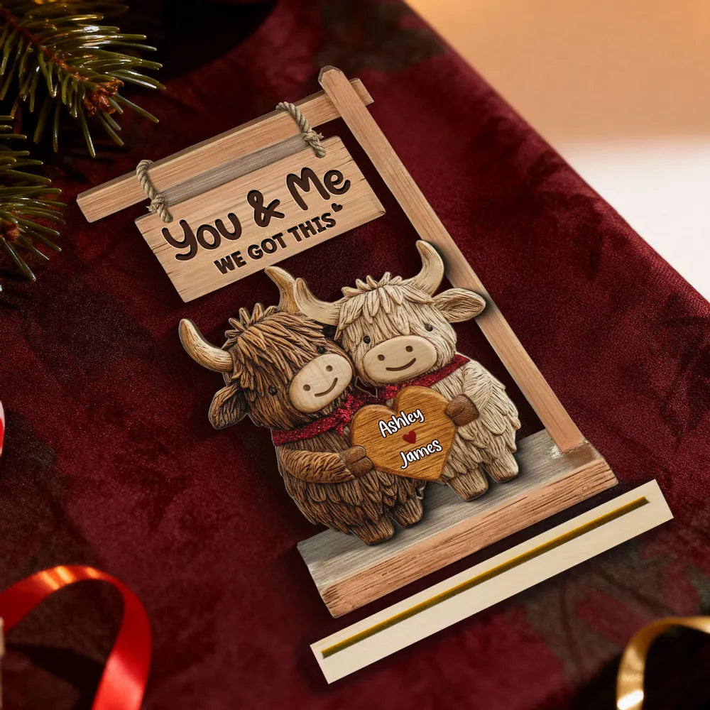 Personalized Wooden Couple Figurine for Couples - Romantic Gift for Anniversary Plaque MagicInPrints