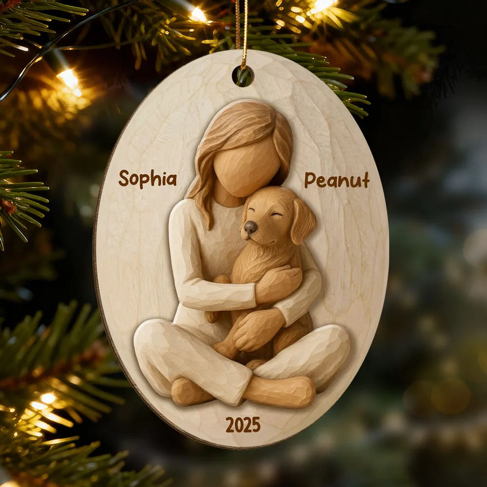 Personalized Pet Lover Ornament for Dog Owners - Christmas Keepsake Ornament MagicInPrints