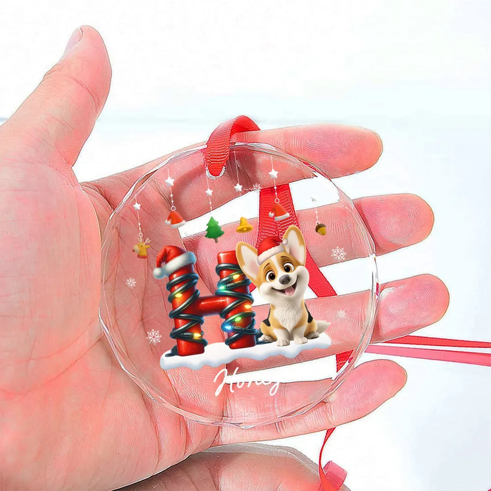 Personalized Dog Christmas Ornament for Pet Lovers - Holiday Decor Gift Ornament MagicInPrints