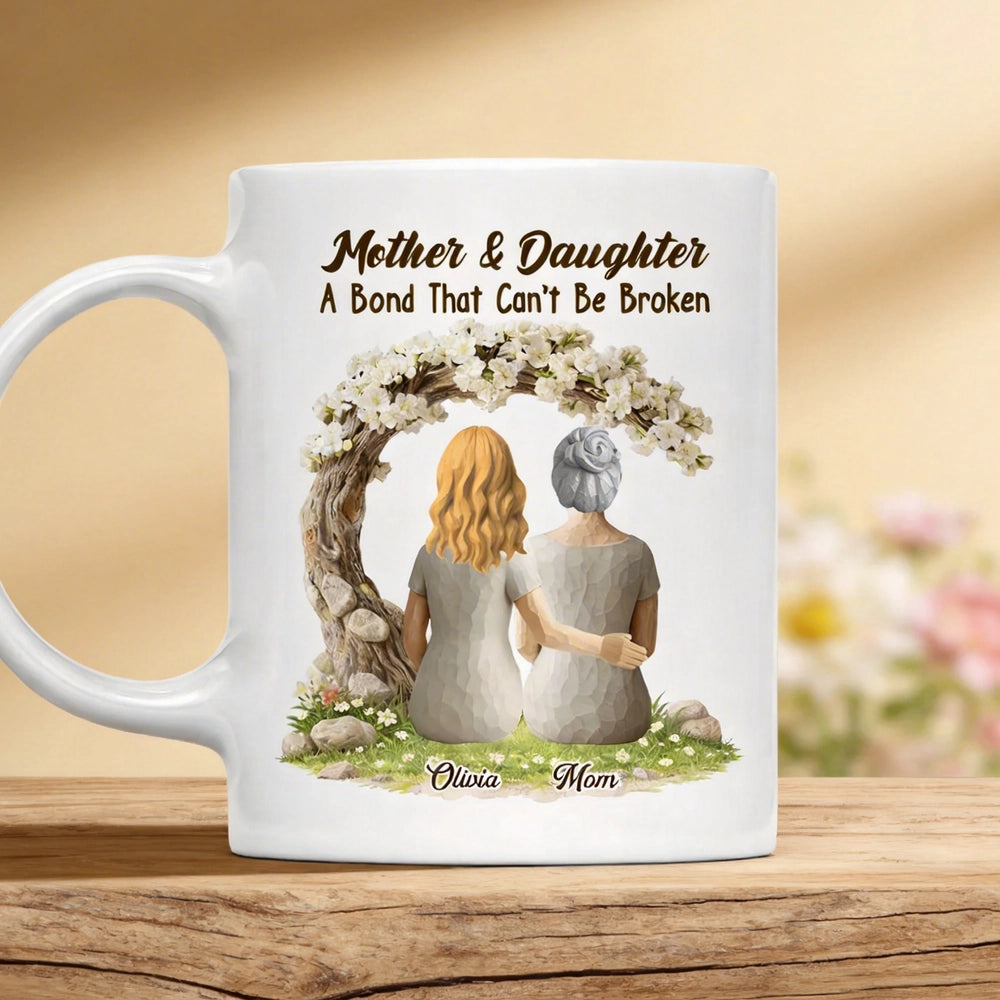 Personalized Mother & Daughter Mug - A Bond That Can't Be Broken Cup MagicInPrints