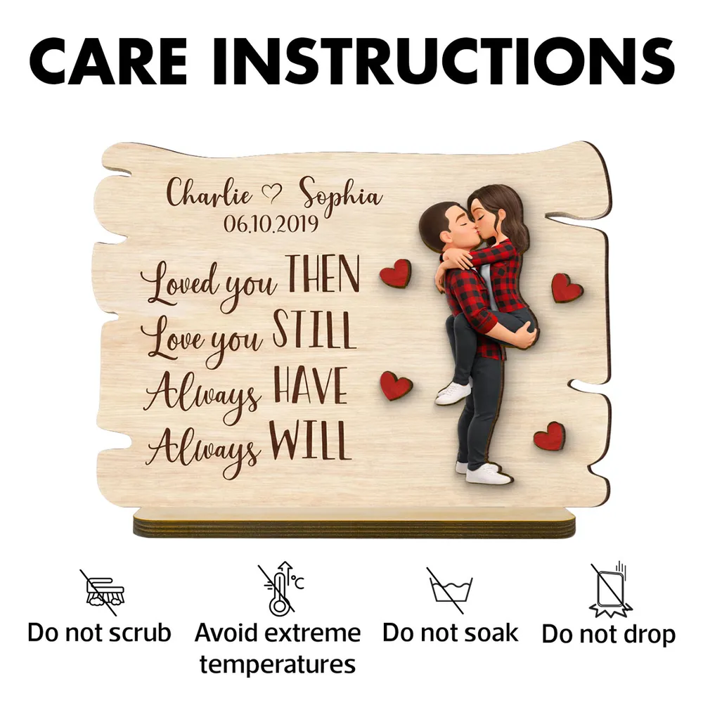 Personalized Wooden Plaque for Couples - Romantic Anniversary Gift Plaque MagicInPrints