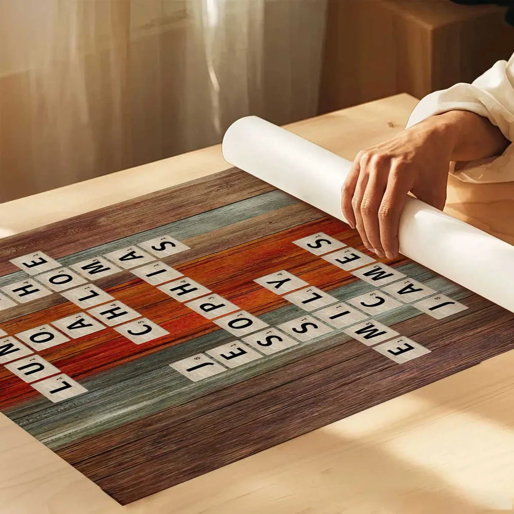 Personalized Family Name Crossword Canvas Wall Art - Home Decor Gift Poster or Canvas MagicInPrints
