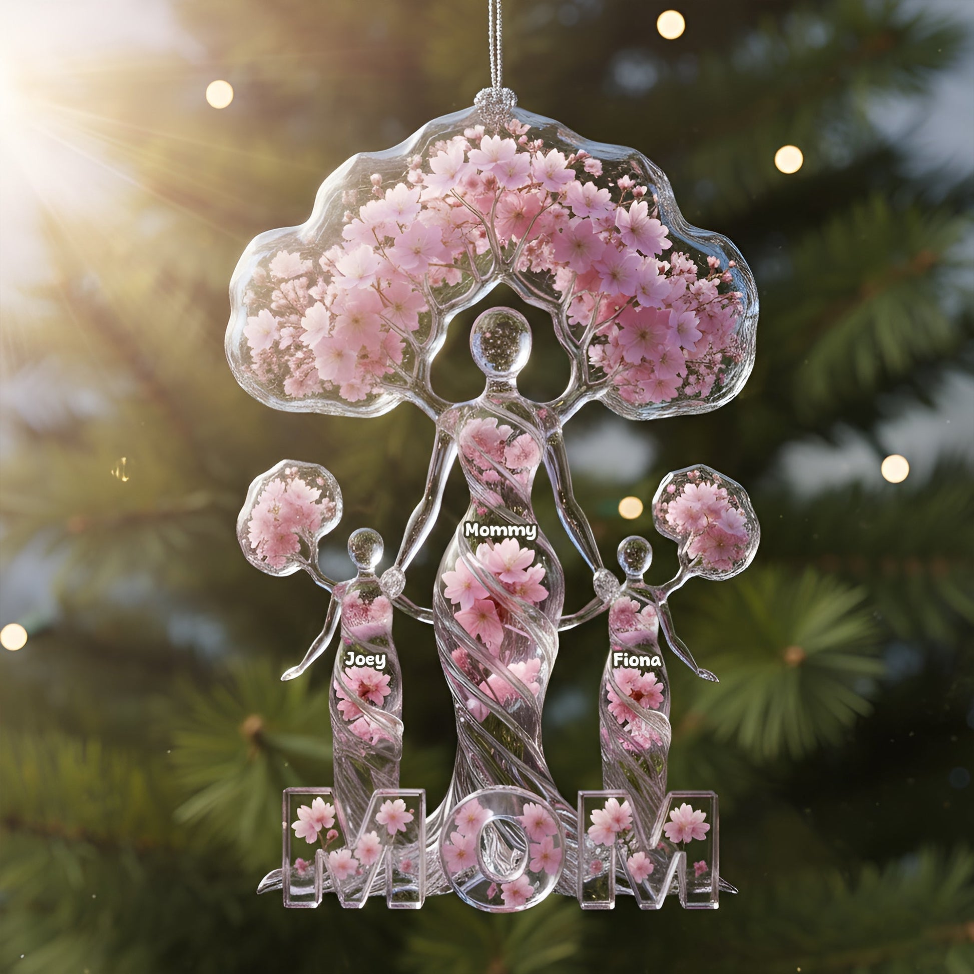 Gracefully Elegant Mom Tree Of Life Ornament, Personalized Gifts For Mom Ornament MagicInPrints