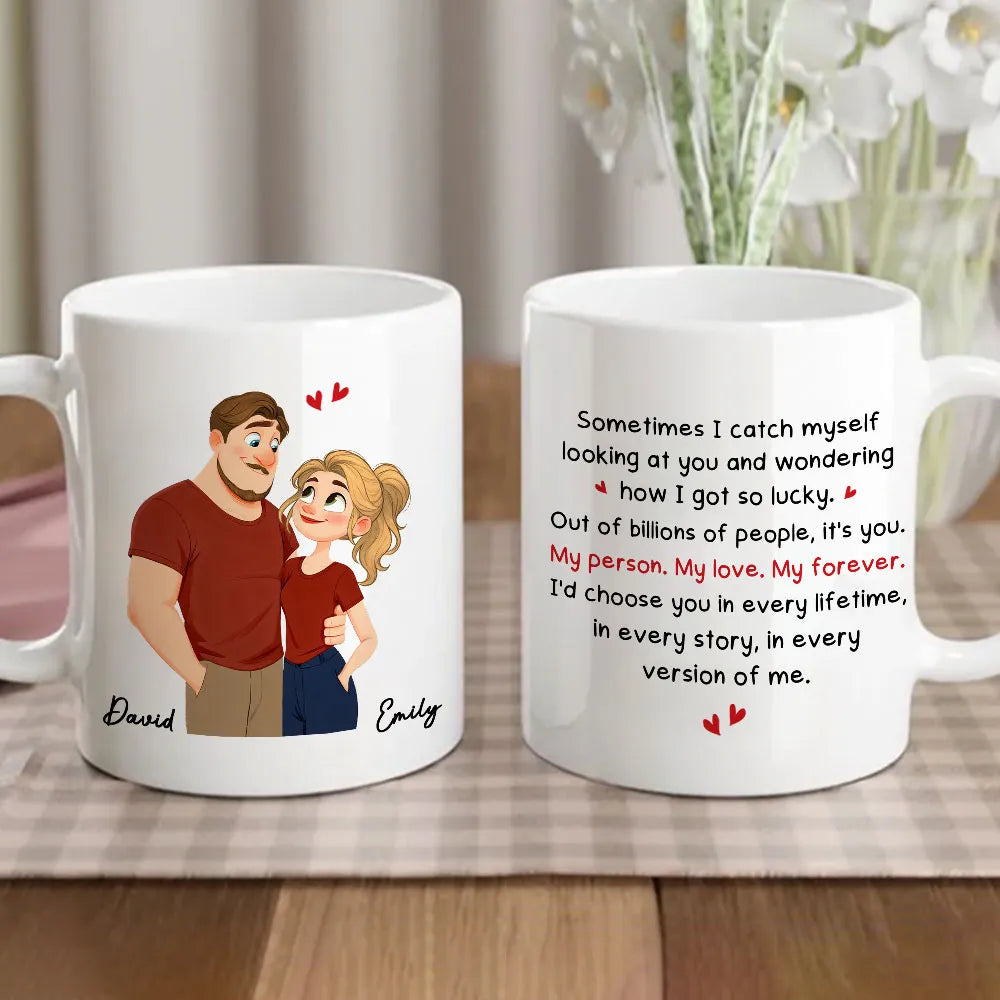 Personalized Couple Mug Set for Anniversary - Sentimental Gift Cup MagicInPrints
