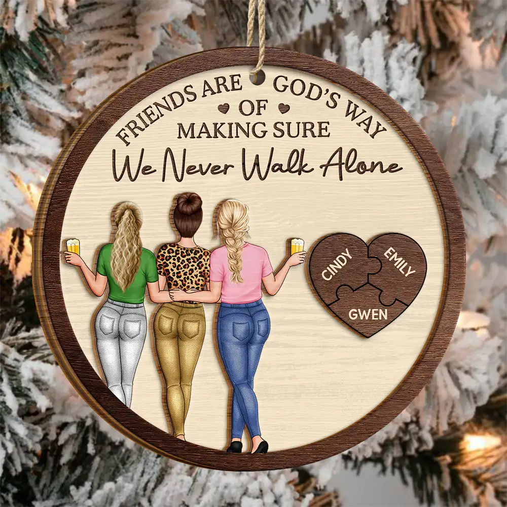 Personalized Friendship Ornament for Women - Sentimental Gift for Best Friends Ornament MagicInPrints