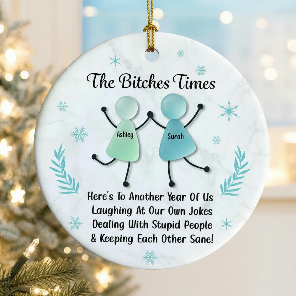 Personalized Funny Ornament for Friends - Holiday Gift Keepsake Ornament MagicInPrints