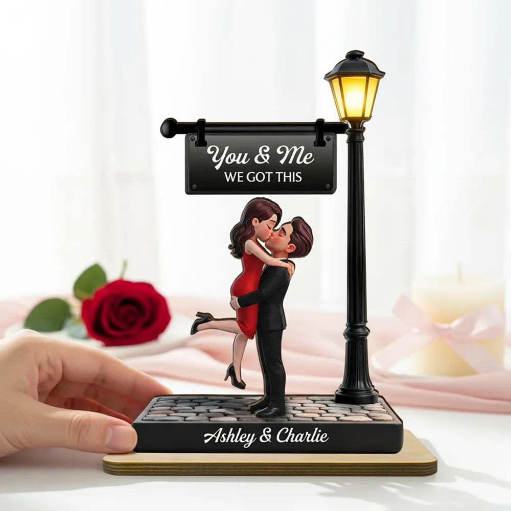 Personalized Couple Figurine Romantic Gift - Anniversary Keepsake Plaque MagicInPrints