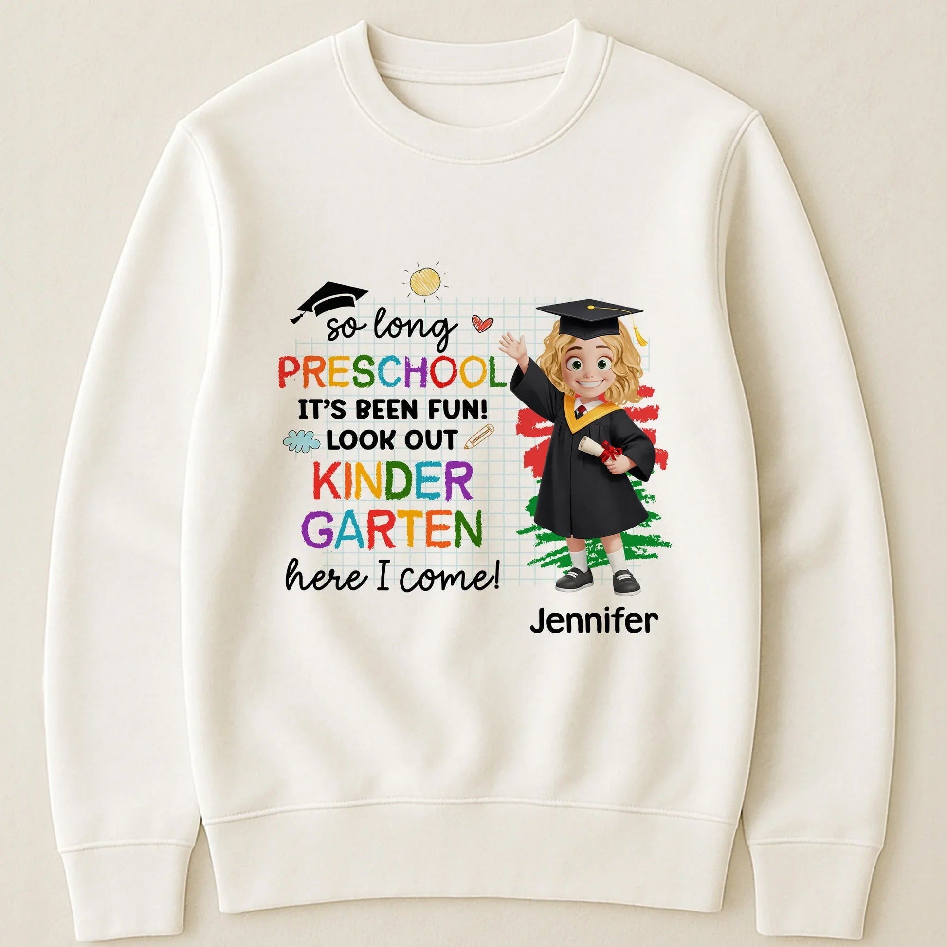 Personalized Kids Graduation T-Shirt for Kindergarten - Preschool Celebration Cloth MagicInPrints