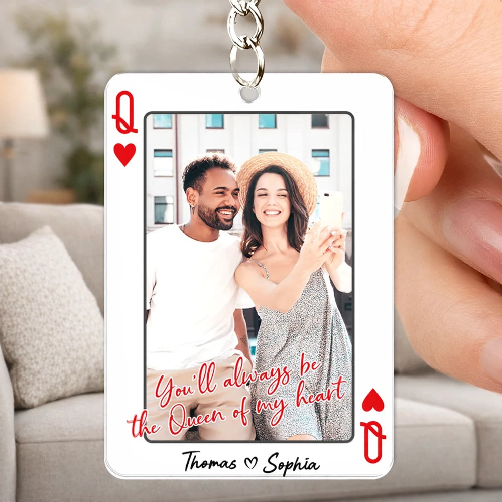 Personalized Photo Keychain Gift for Couples - Romantic Keepsake Keychain MagicInPrints