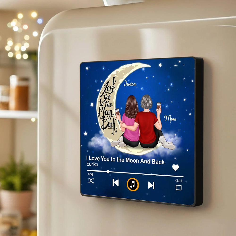 Personalized Music Plaque for Mom and Daughter - Sentimental Gift for Mother's Day Fridge Magnet MagicInPrints