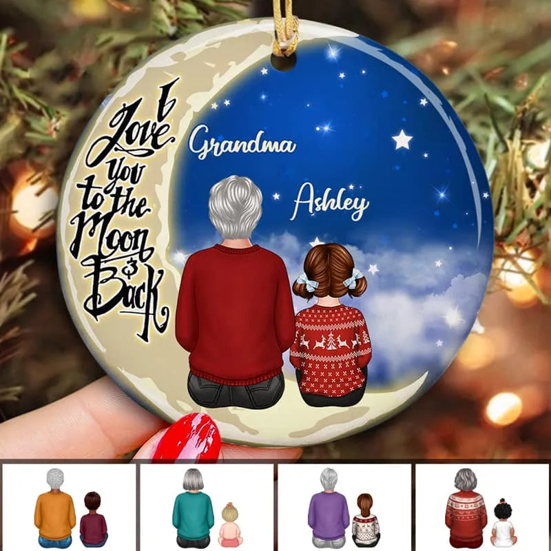 Personalized Christmas Ornament for Grandma and Grandchild - Sentimental Gift Ornament MagicInPrints