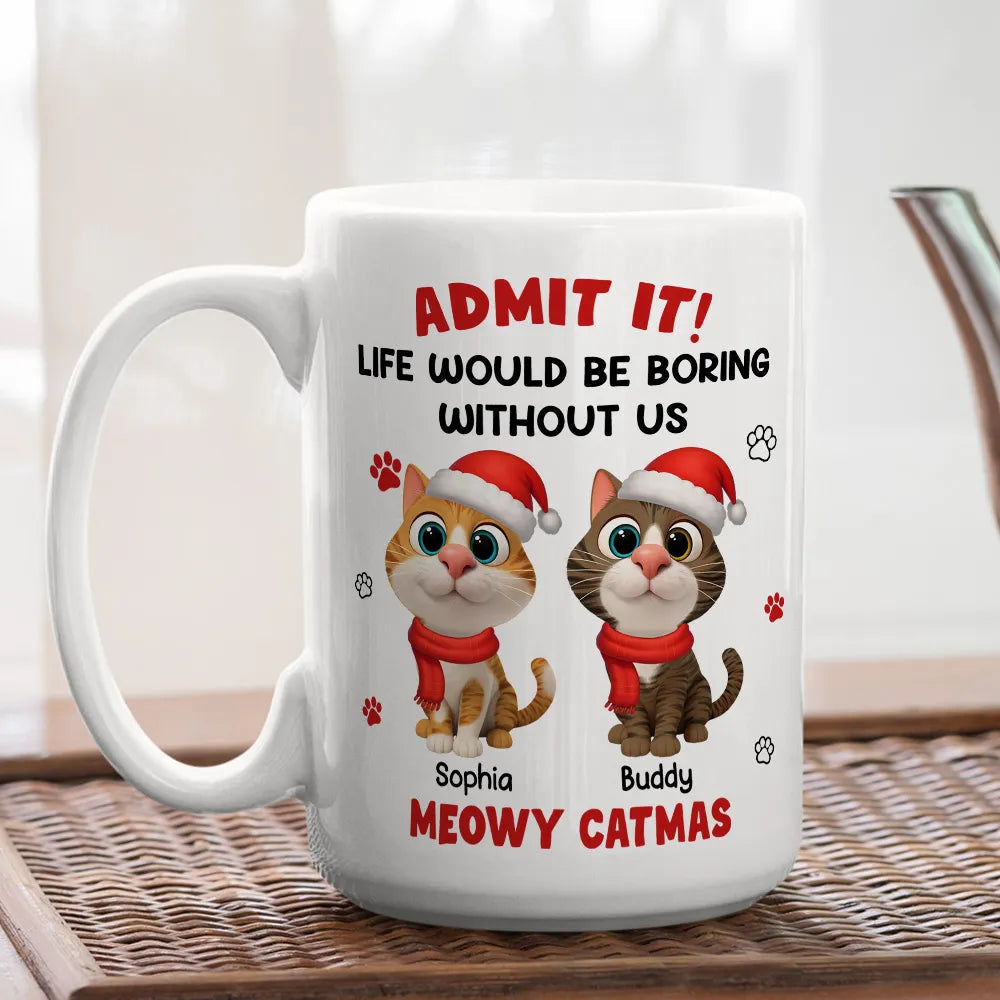 Personalized Cat Lover Christmas Mug for Pet Owners - Festive Holiday Gift Cup MagicInPrints