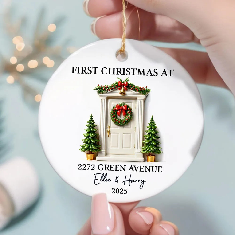 Personalized Christmas Ornament for Home - First Christmas Keepsake 2025 Ornament MagicInPrints