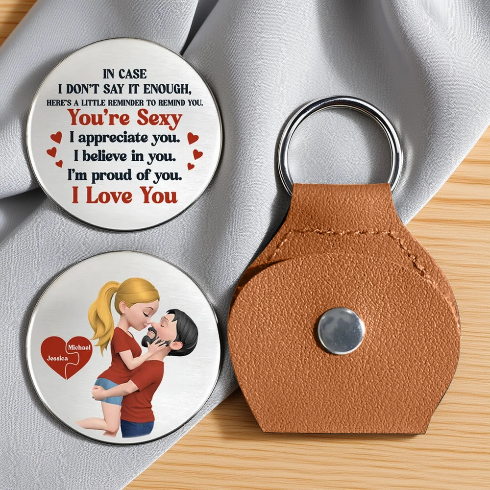 Custom Engraved Keychain for Couples - Romantic Gift for Anniversary Keychain MagicInPrints
