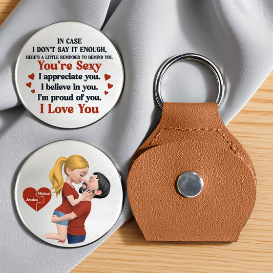 Custom Engraved Keychain for Couples - Romantic Gift for Anniversary Keychain MagicInPrints