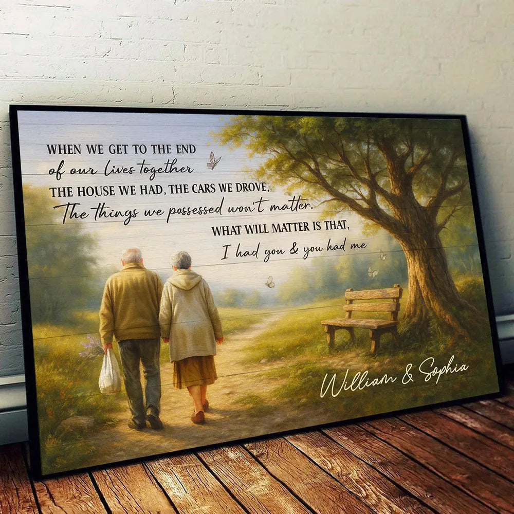 Personalized Couple Canvas Art for Seniors - Sentimental Home Decor Gift Poster or Canvas MagicInPrints